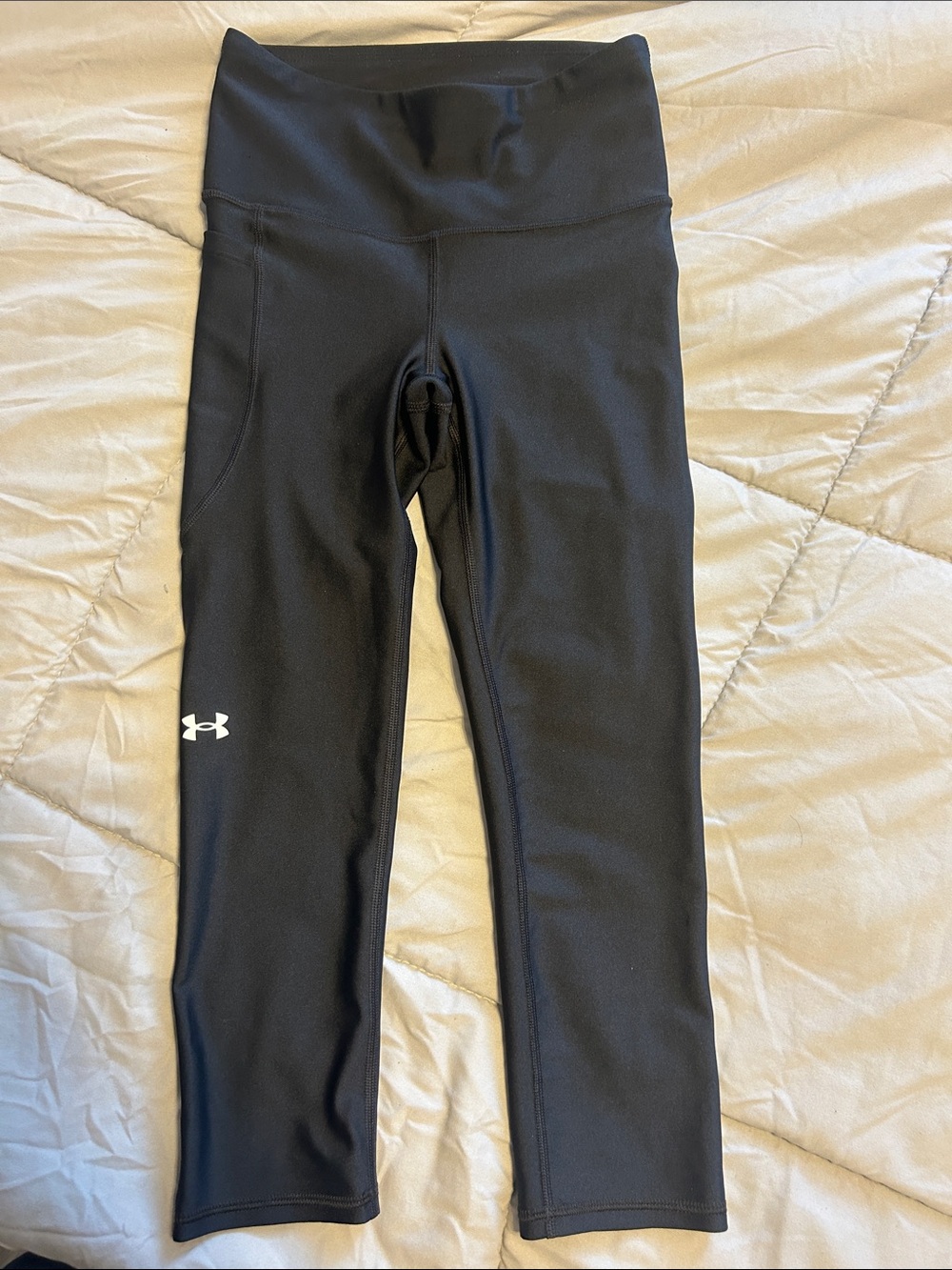 Under Armour Black High-Waist Capri Performance Leggings